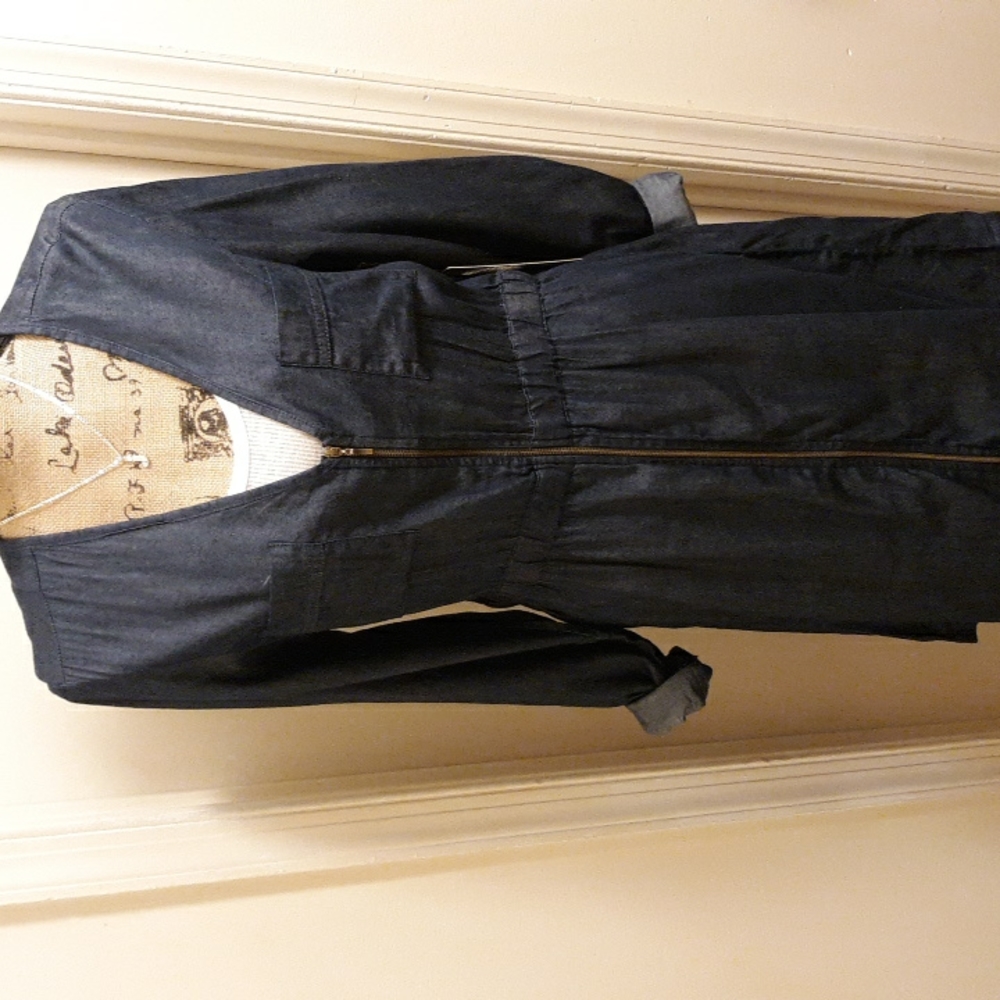 Dark blue jean dress